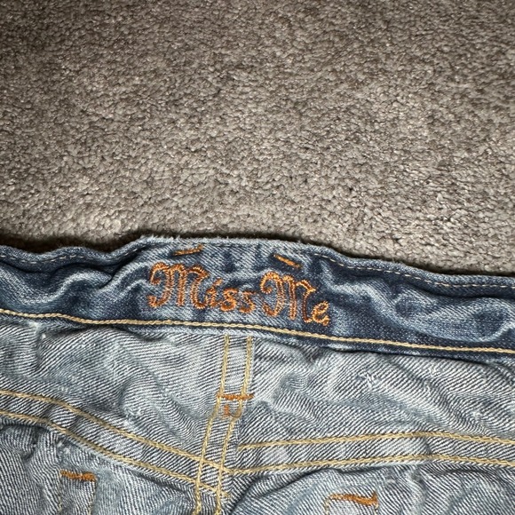 Miss Me Bootcut Jeans Women Size 28 (Fit 30x31.5) Blue Embroidered Low Rise Y2K - Picture 9 of 15